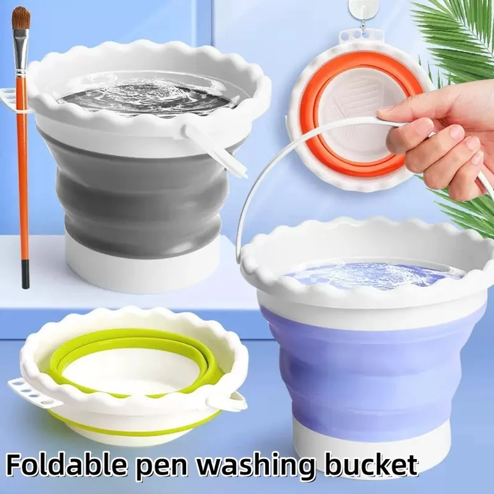 Art & Craft Fair - Collapsible Foldable Paint Brush Water Bucket
