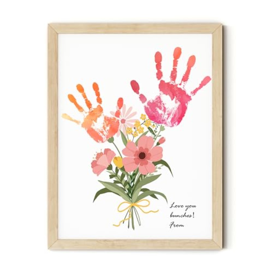 Art & Craft Fair - Flower Bouquet Handprint Art Craft DIY