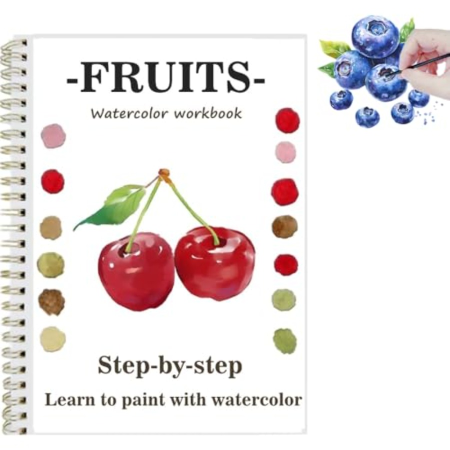 Art And Craft With Paint - Watercolor Workbooks with Sketches, Beginner Friendly