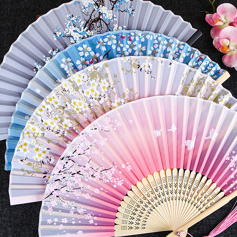 Art Craft Website - Vintage Style Silk Folding Fan Chinese