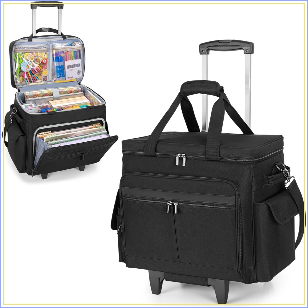 Art Y Craft - Rolling Scrapbook Tote with Expandable File