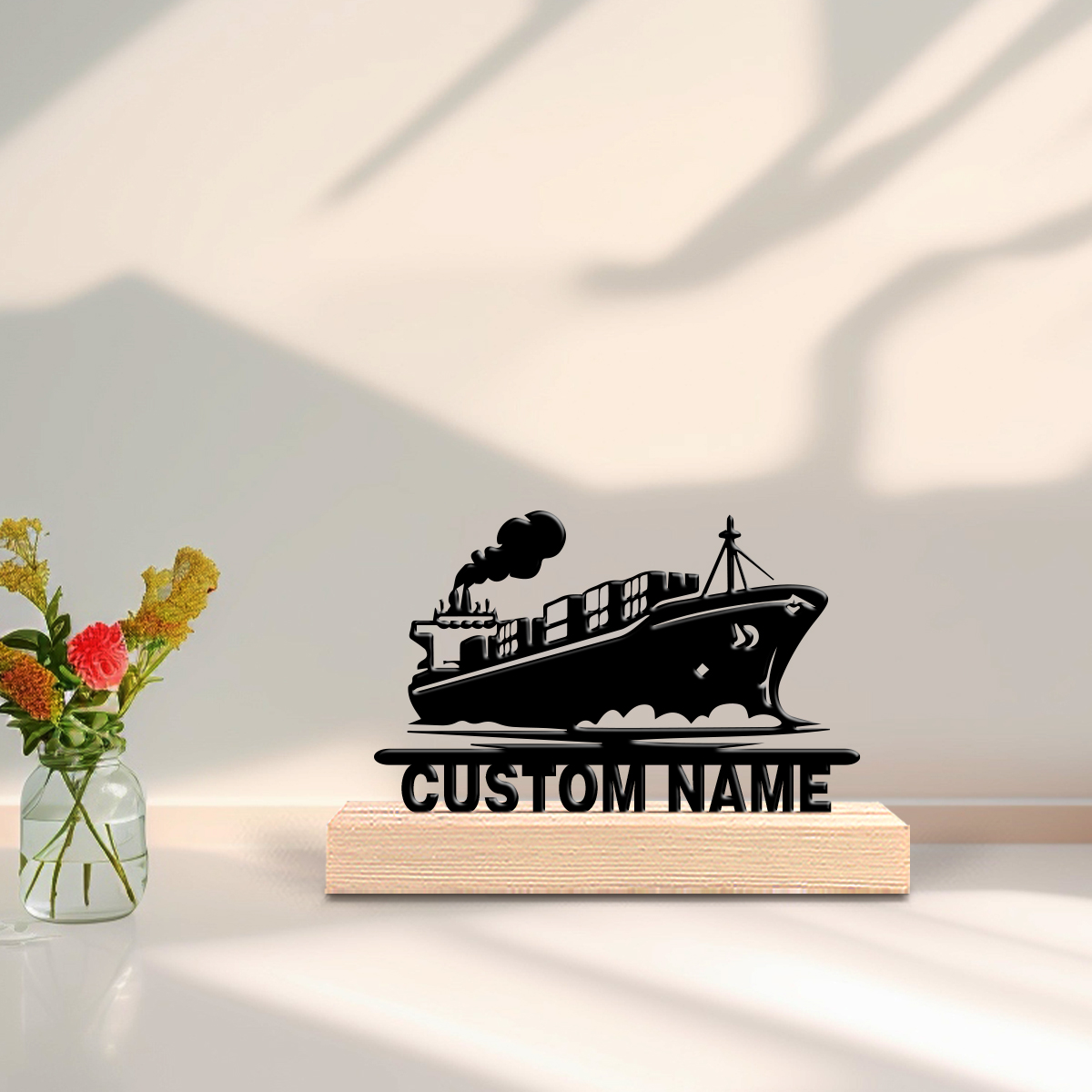 Art Y Craft - 1pc new boat Custom Text Tin
