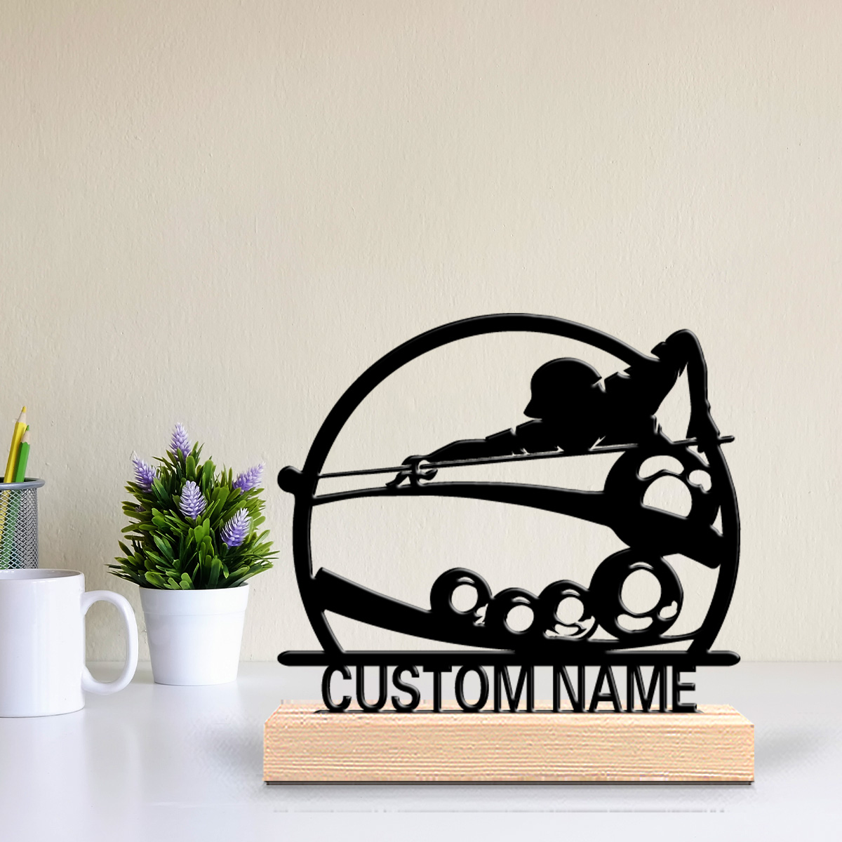Art Y Craft - 1pc Simple golf Customized Name Tin