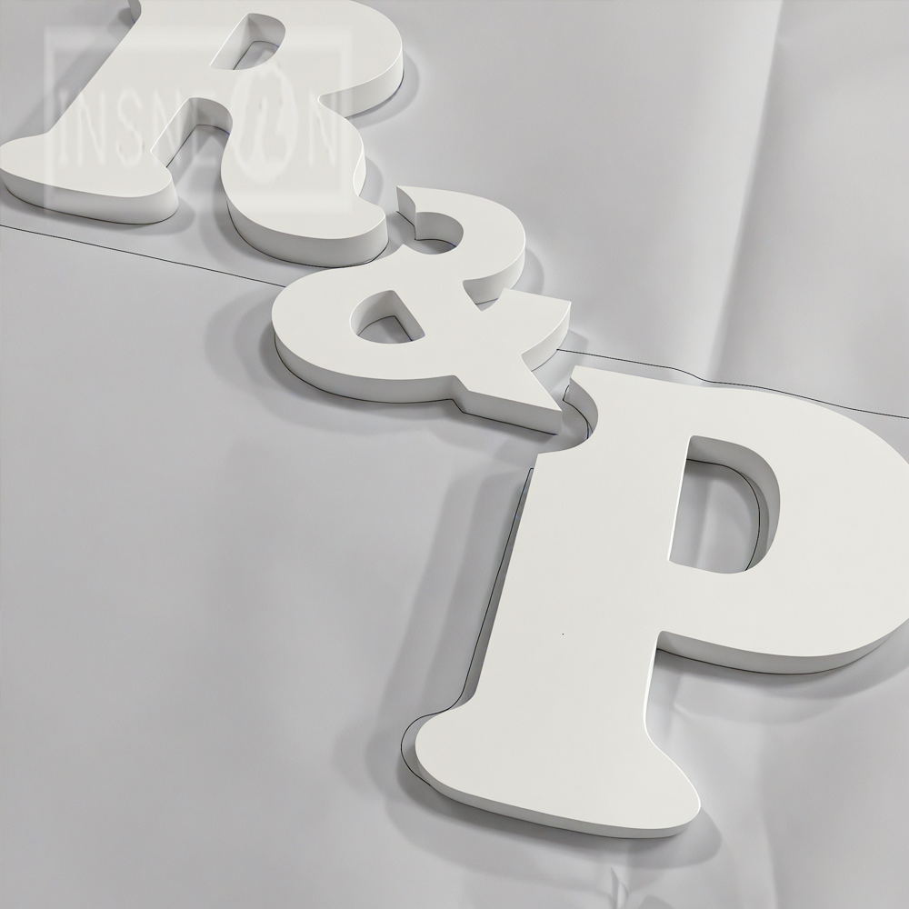 Art Craft Logo Design - DIY Slogan Logo Letter 15CM White