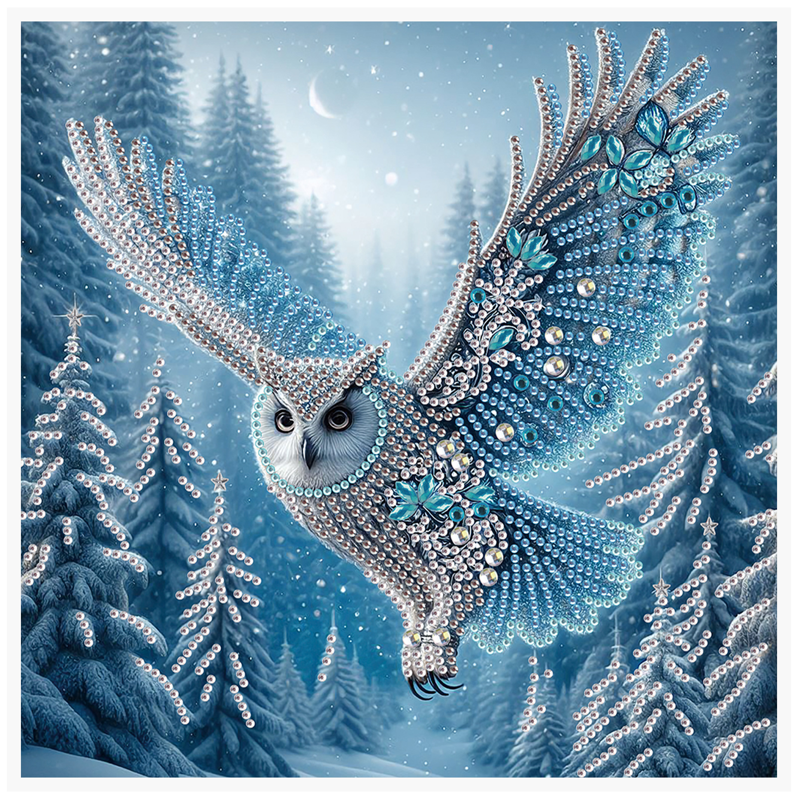 Art Craft Website - 5D DIY Diamond Painting Kit Owl