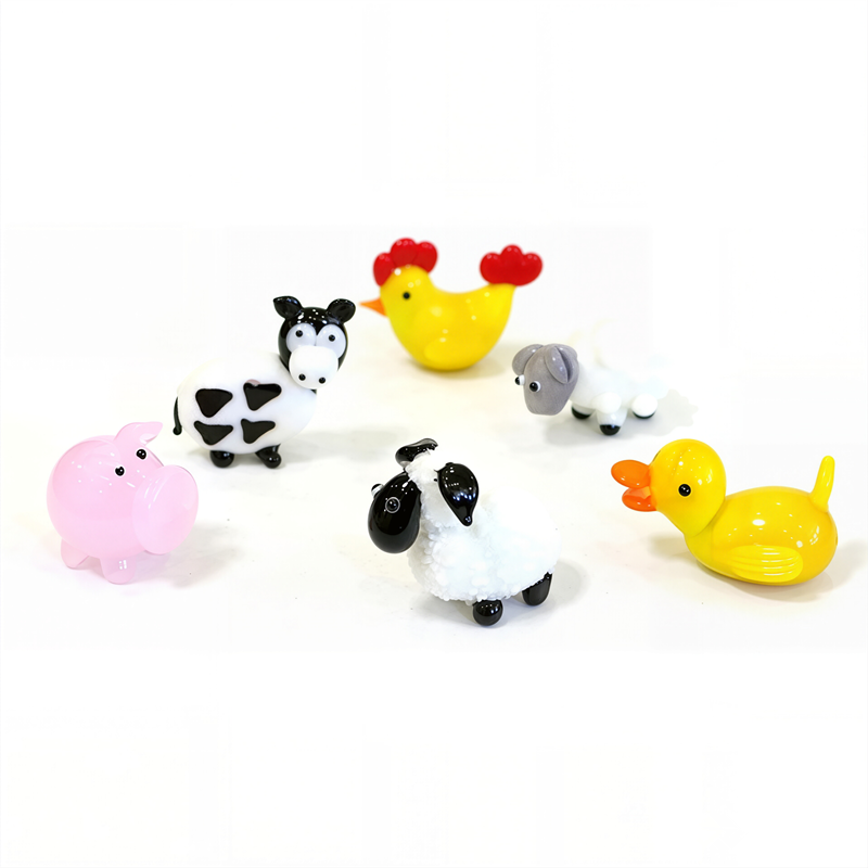 Easter Decor Tiny Glass Animal - Art Craft Duck บทวิจารณ์และราคา