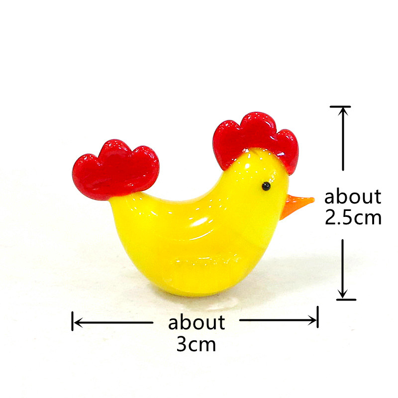 Easter Decor Tiny Glass Animal - Art Craft Duck บทวิจารณ์และราคา