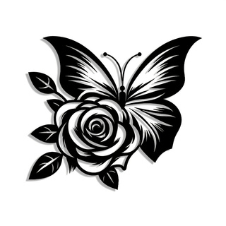 1 Iron Butterfly Rose Metal Wa - Art Craft Logo Design บทวิจารณ์และราคา