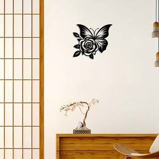 1 Iron Butterfly Rose Metal Wa - Art Craft Logo Design บทวิจารณ์และราคา