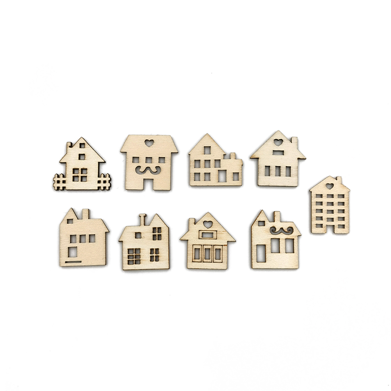 50pcs DIY Crafts Blank House S - Art Craft Activities For Preschoolers บทวิจารณ์และราคา