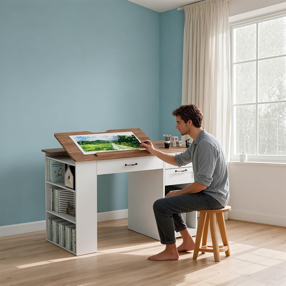 Adjustable Art Table with Stor - Art & Craft Fair บทวิจารณ์และราคา