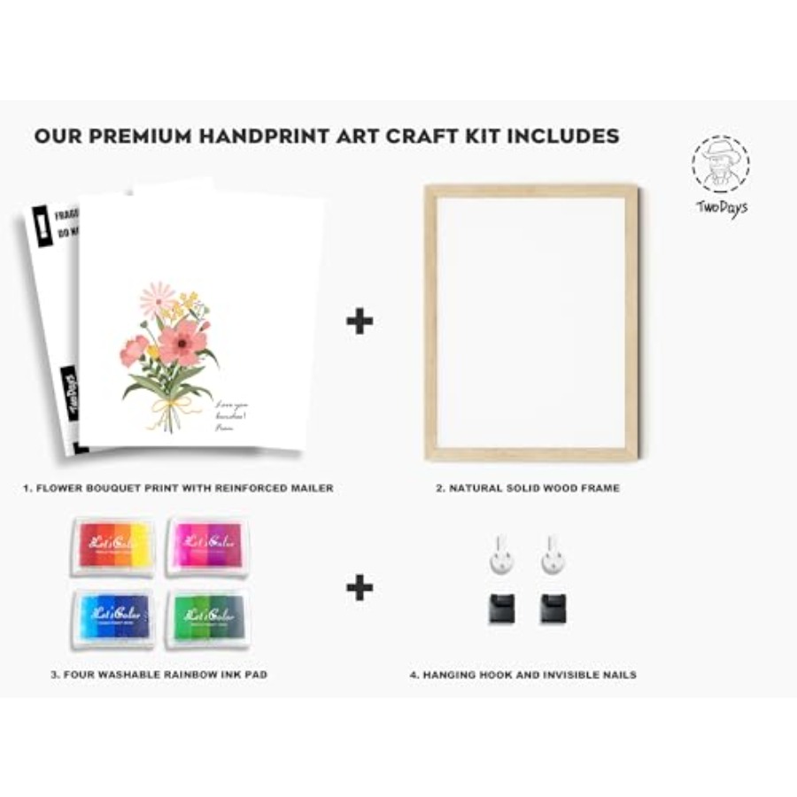 Flower Bouquet Handprint Art C - Art & Craft Fair บทวิจารณ์และราคา