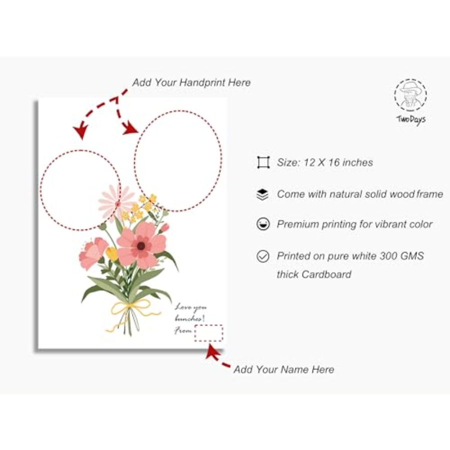 Flower Bouquet Handprint Art C - Art & Craft Fair บทวิจารณ์และราคา