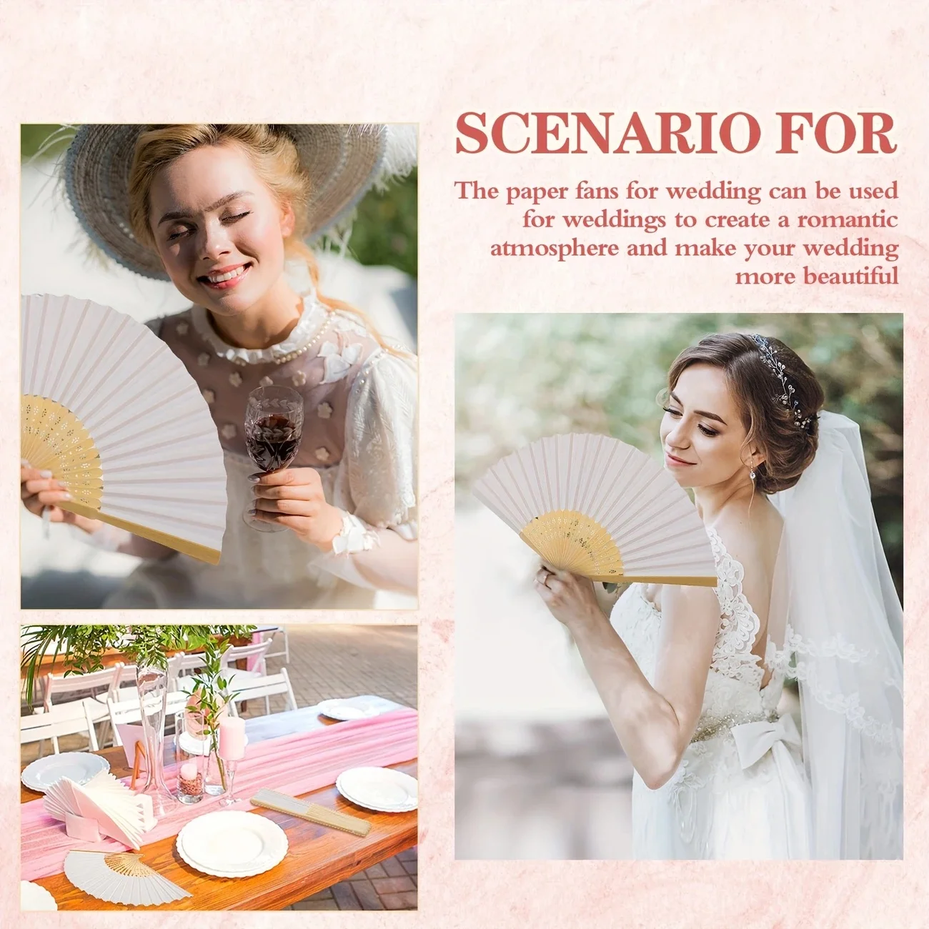 20-100PCS Paper Bamboo Folding - Art Craft Event บทวิจารณ์และราคา