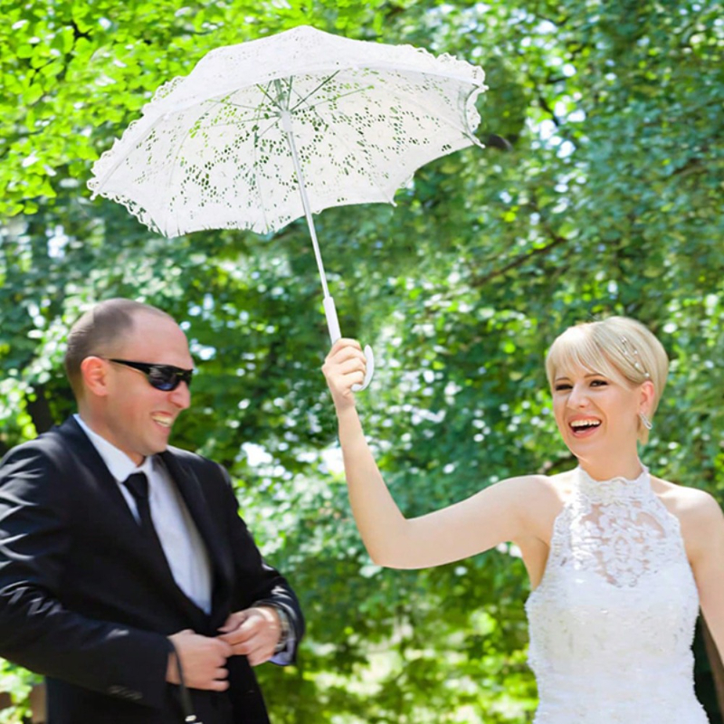 1PC Mini Wedding Lace Parasol, - Art Craft Umbrella บทวิจารณ์และราคา