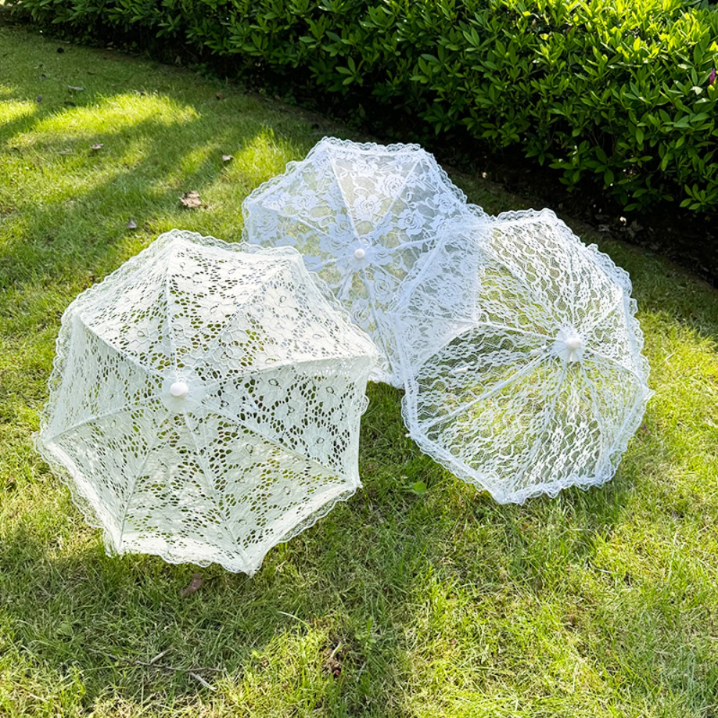 1PC Mini Wedding Lace Parasol, - Art Craft Umbrella บทวิจารณ์และราคา