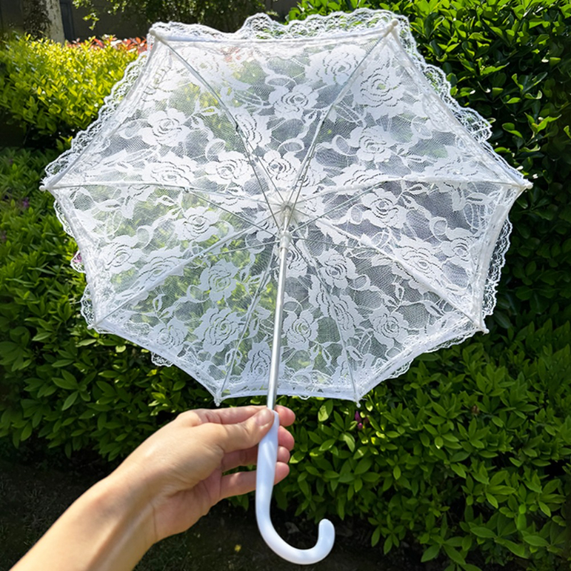 1PC Mini Wedding Lace Parasol, - Art Craft Umbrella บทวิจารณ์และราคา