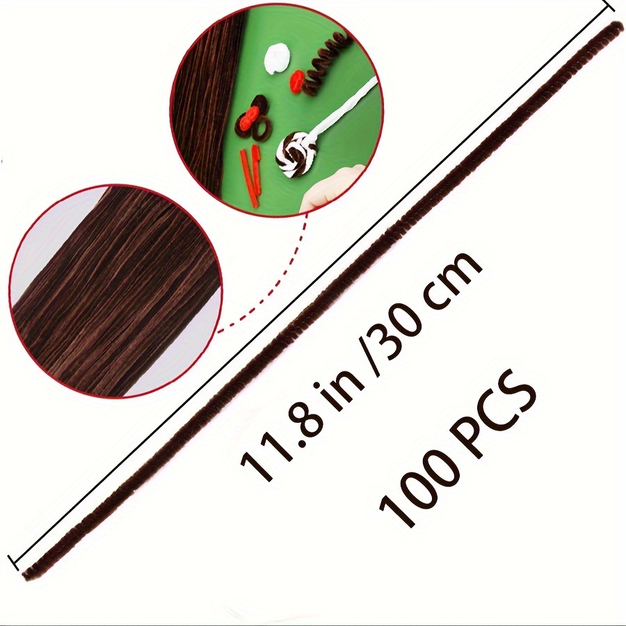 100 Pcs Coffee Pipe Cleaners,P - Art Y Craft บทวิจารณ์และราคา