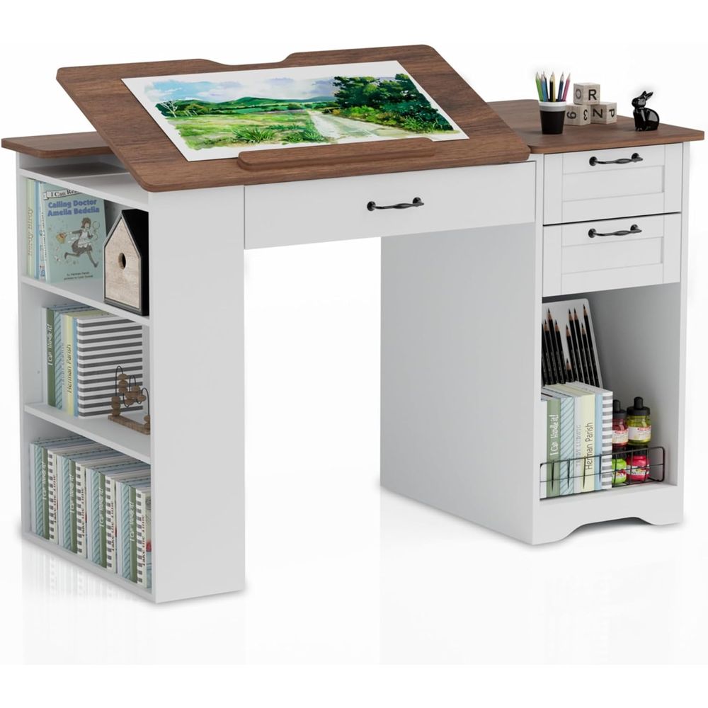 Drating Table with Storage Cab - Art & Craft Fair บทวิจารณ์และราคา