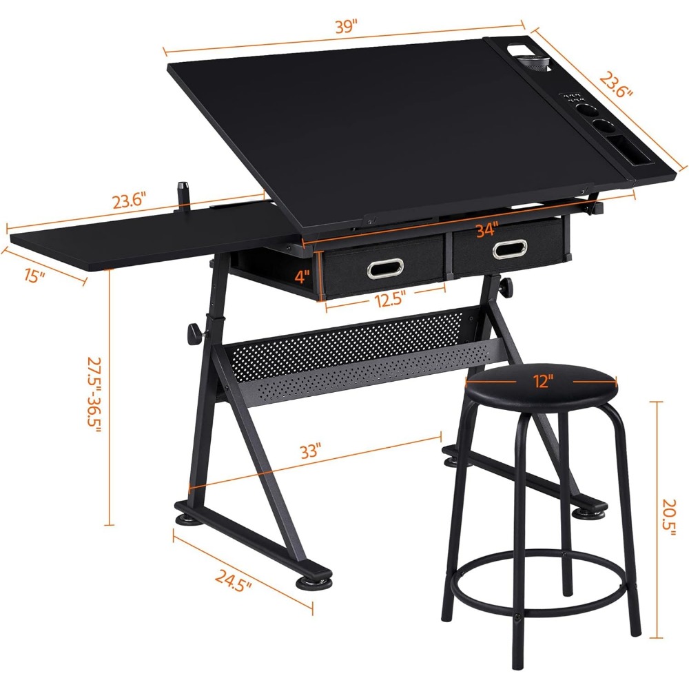 Art Craft Table with Adjustabl - Art & Craft Fair บทวิจารณ์และราคา