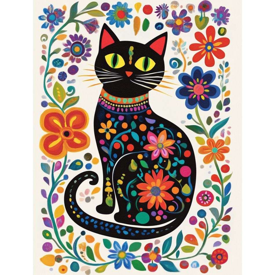 RUOPOTY Calico Cat 5d Diamond  - Wallpaper Art And Craft บทวิจารณ์และราคา