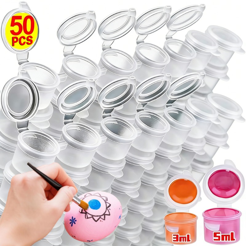 10/30/50PCS Empty Paint Pots M - Art And Craft With Paint บทวิจารณ์และราคา