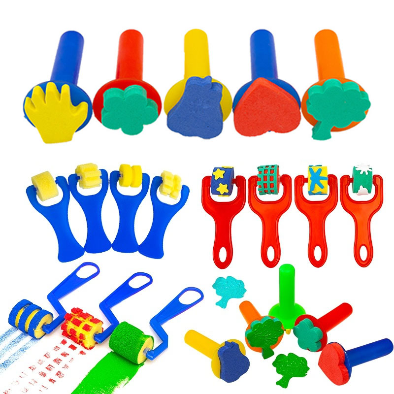 Children Toddler Sponge Stamp  - Art Craft 5 Year Old บทวิจารณ์และราคา