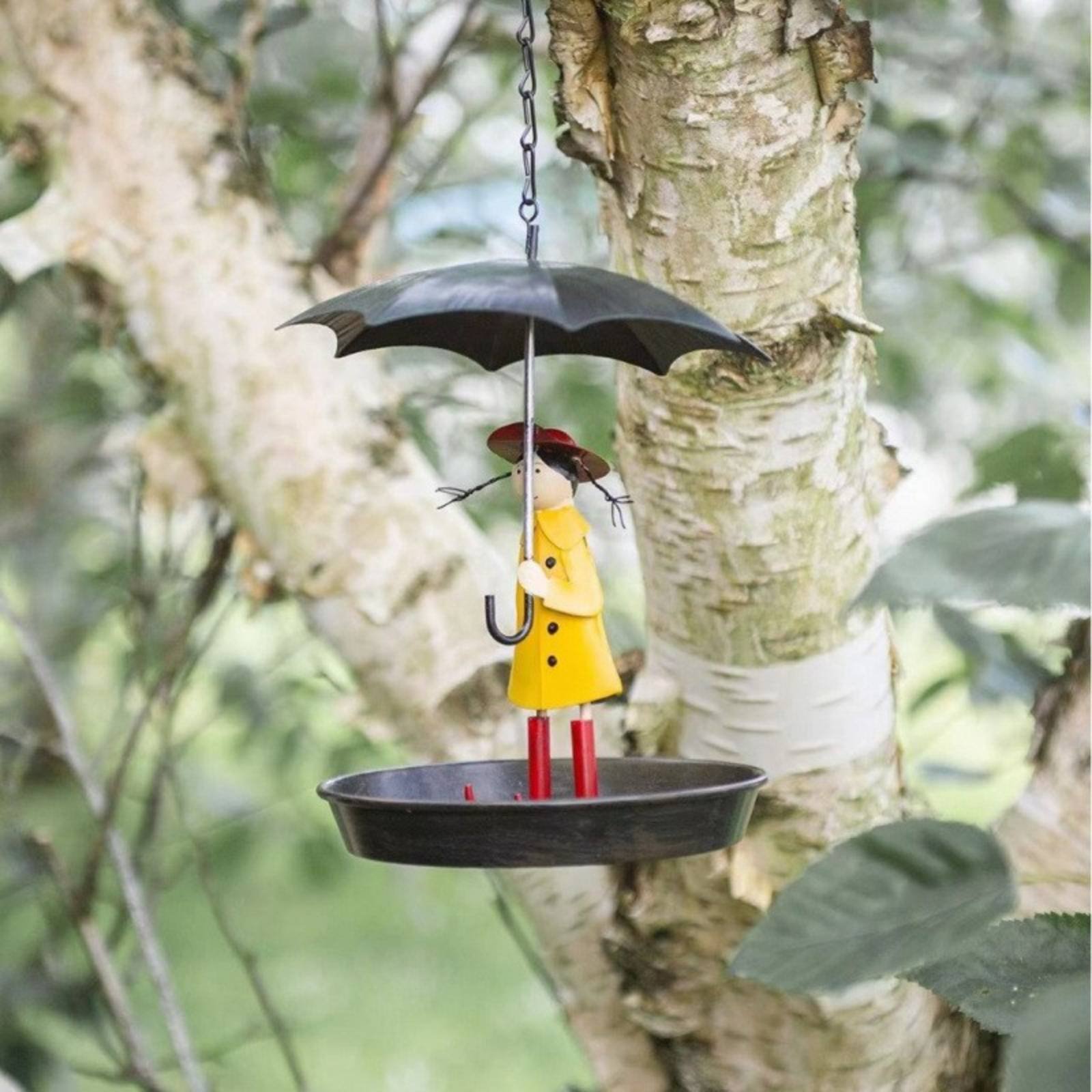 Girl with Umbrella Bird Feeder - Art Craft Umbrella บทวิจารณ์และราคา