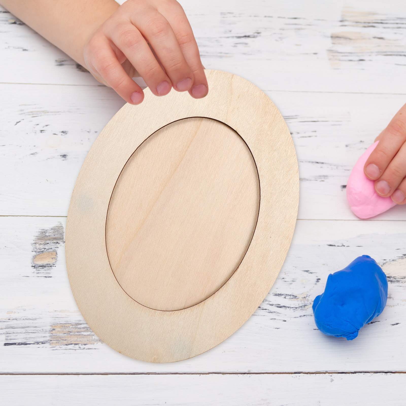 Unfinished Oval Wooden Picture - Art Craft Activities For Preschoolers บทวิจารณ์และราคา