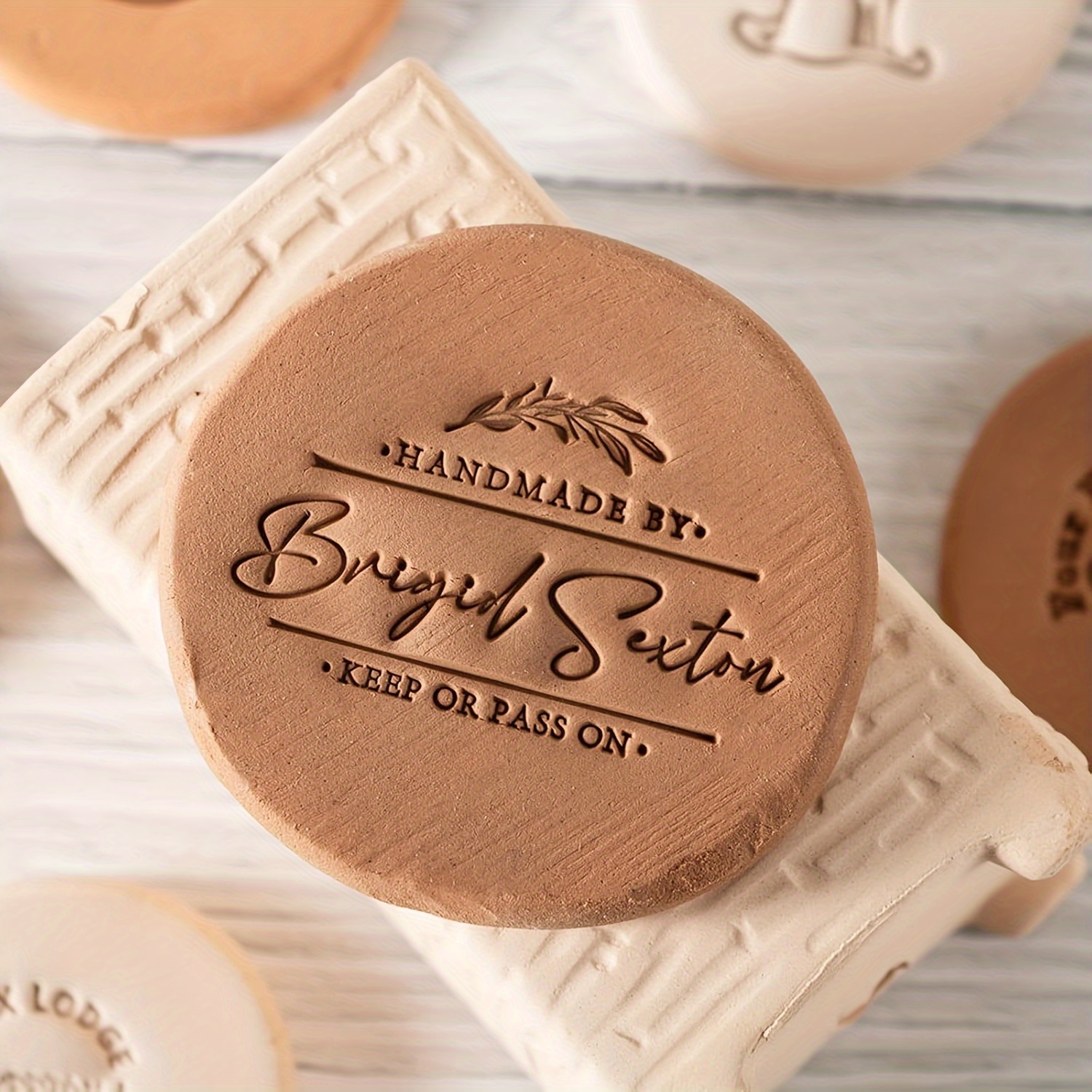 LOGO Custom Soap Stamps Person - Art Craft Logo Design บทวิจารณ์และราคา