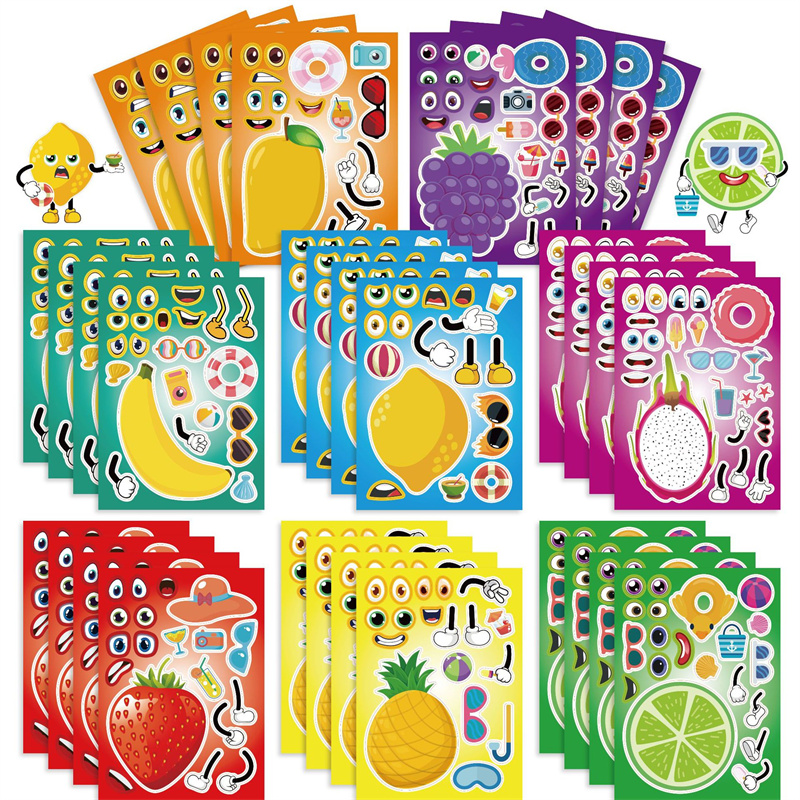 6-24sheet Make Your Own Fruit  - Art Craft 5 Year Old บทวิจารณ์และราคา