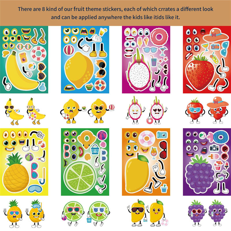6-24sheet Make Your Own Fruit  - Art Craft 5 Year Old บทวิจารณ์และราคา