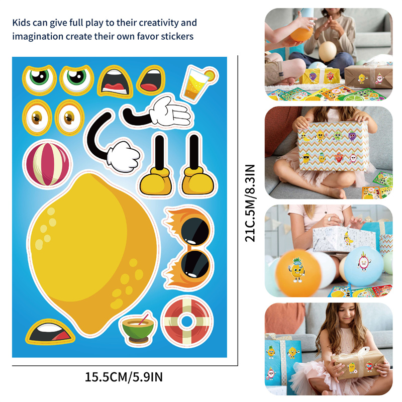 6-24sheet Make Your Own Fruit  - Art Craft 5 Year Old บทวิจารณ์และราคา