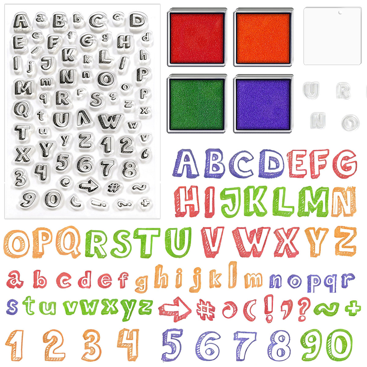 Letters and Numbers Clear Stam - Art Craft Activities For Preschoolers บทวิจารณ์และราคา