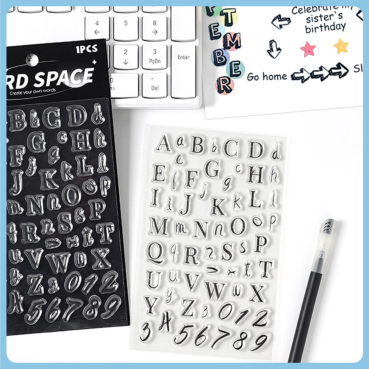 Letters and Numbers Clear Stam - Art Craft Activities For Preschoolers บทวิจารณ์และราคา
