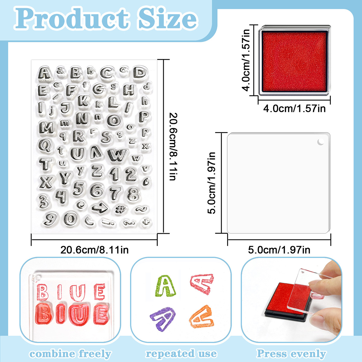 Letters and Numbers Clear Stam - Art Craft Activities For Preschoolers บทวิจารณ์และราคา