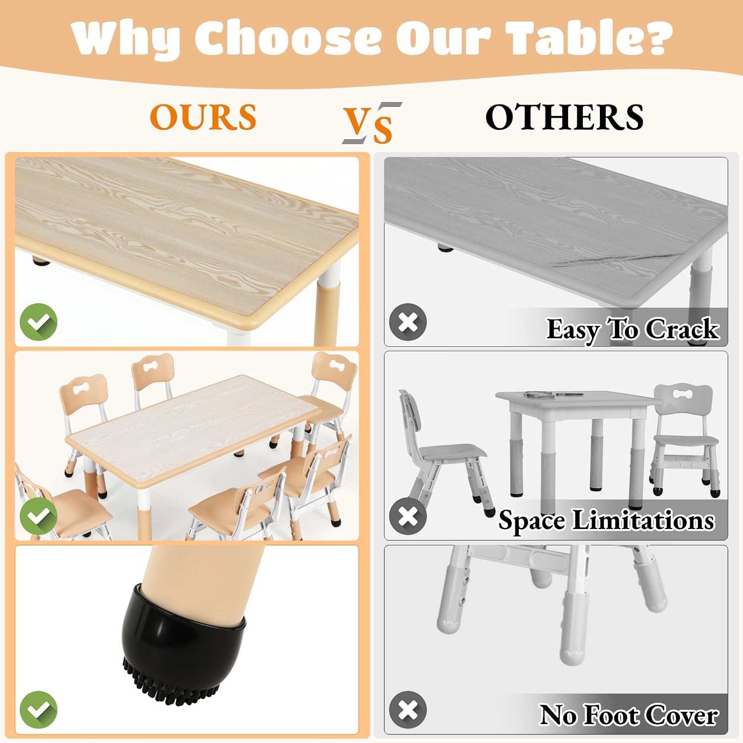 Kids Table and 6 Chairs Set, H - Art Craft Activities For Preschoolers บทวิจารณ์และราคา