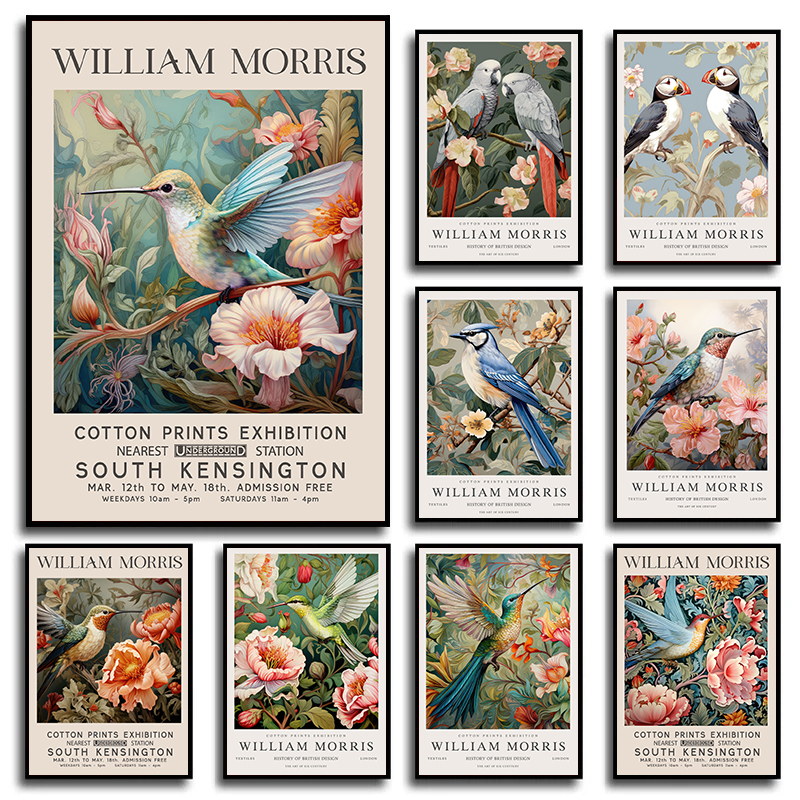 Vintage William Morris Humming - Art Craft William Morris บทวิจารณ์และราคา