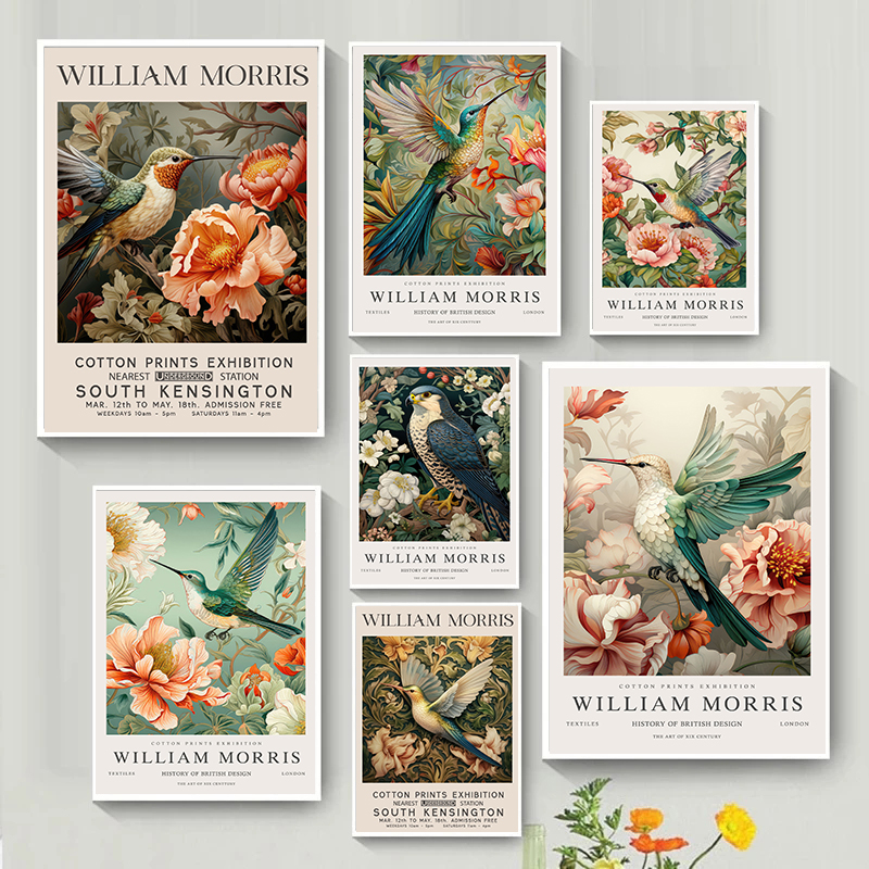 Vintage William Morris Humming - Art Craft William Morris บทวิจารณ์และราคา