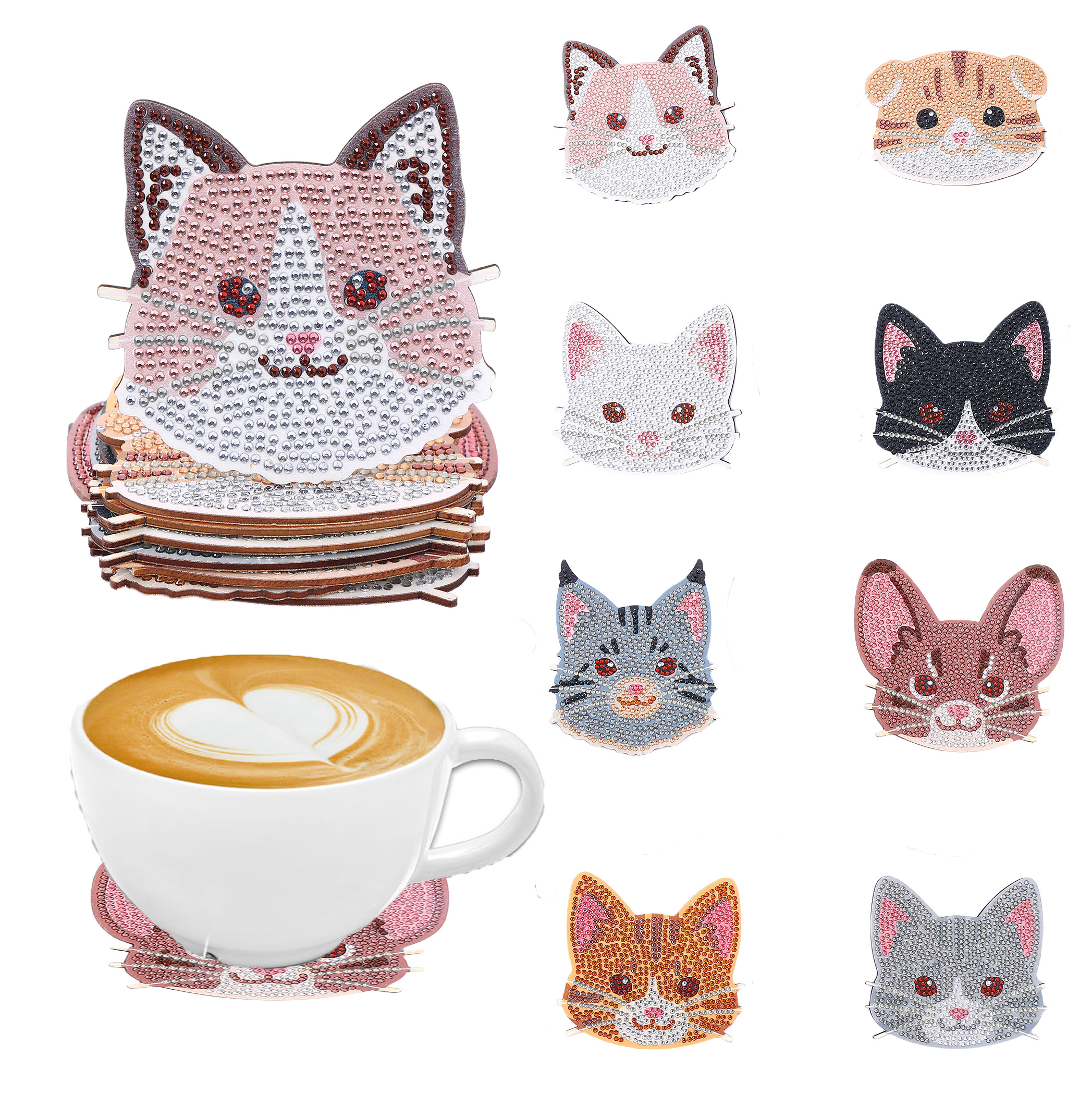 8 pieces DIY diamond painting  - Art Y Craft บทวิจารณ์และราคา