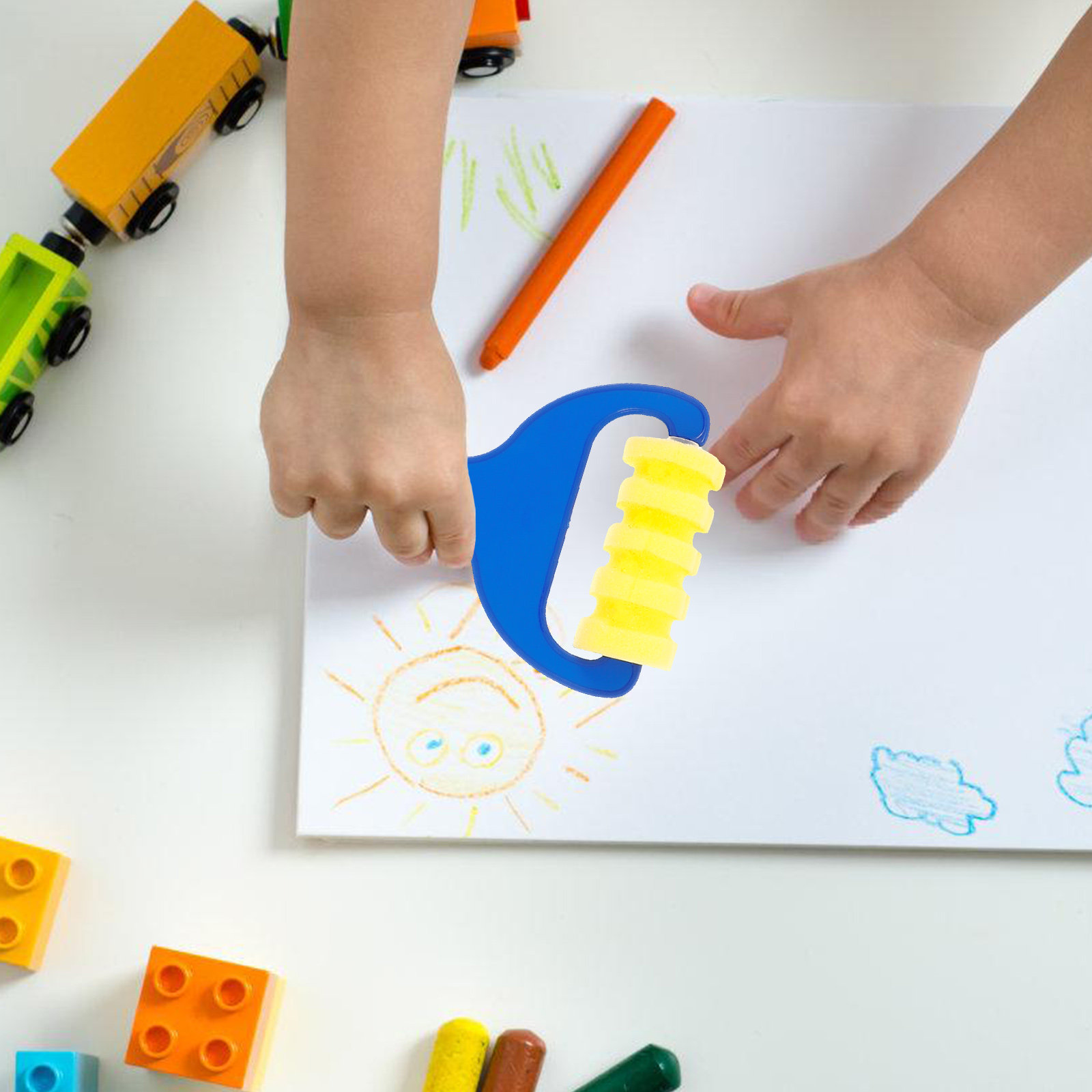 8Pcs Sponge Art Roller Brush S - Art Craft Activities For Preschoolers บทวิจารณ์และราคา