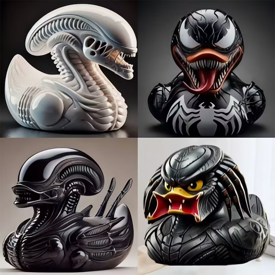 Alien Duck Resin Statue，Evil A - Art Craft Duck บทวิจารณ์และราคา