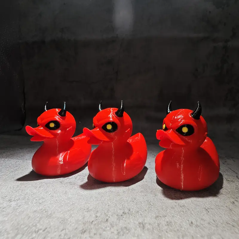 3D Printed Devil Duck Statue D - Art Craft Duck บทวิจารณ์และราคา