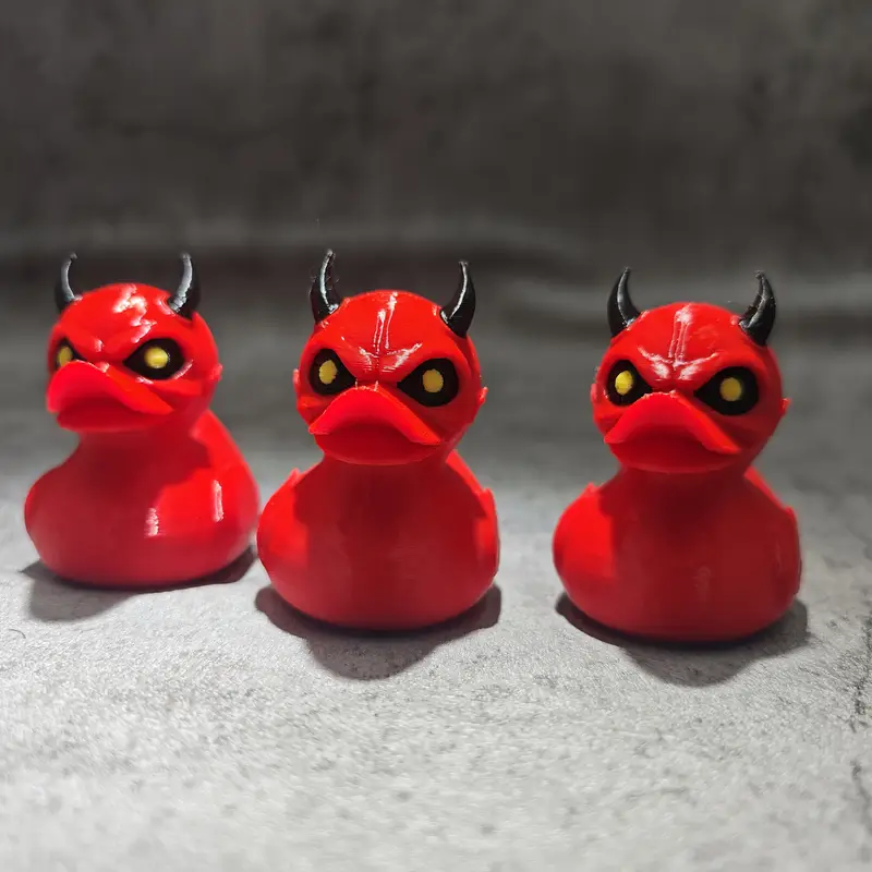 3D Printed Devil Duck Statue D - Art Craft Duck บทวิจารณ์และราคา