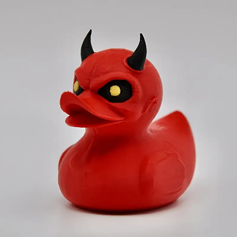 3D Printed Devil Duck Statue D - Art Craft Duck บทวิจารณ์และราคา