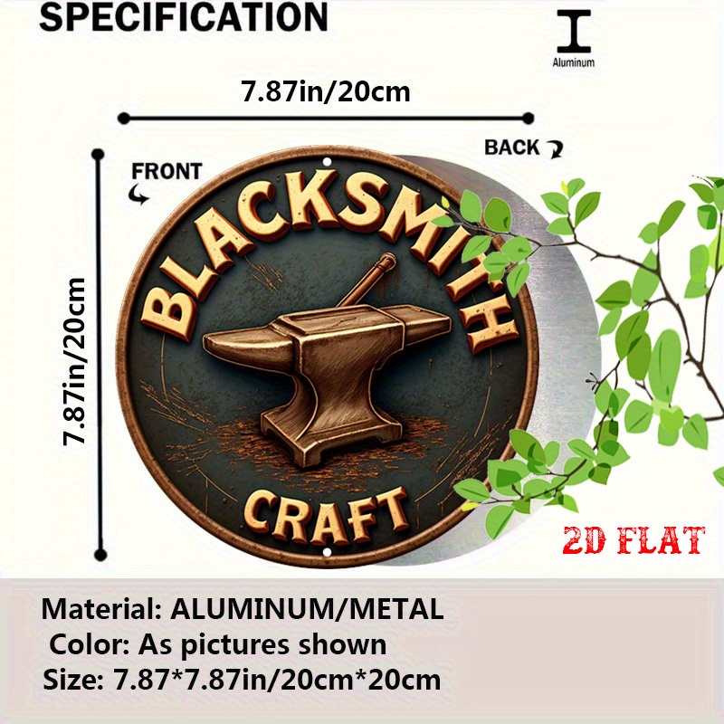 2D Flat, 1pc Vintage Blacksmit - Art Craft Logo Design บทวิจารณ์และราคา