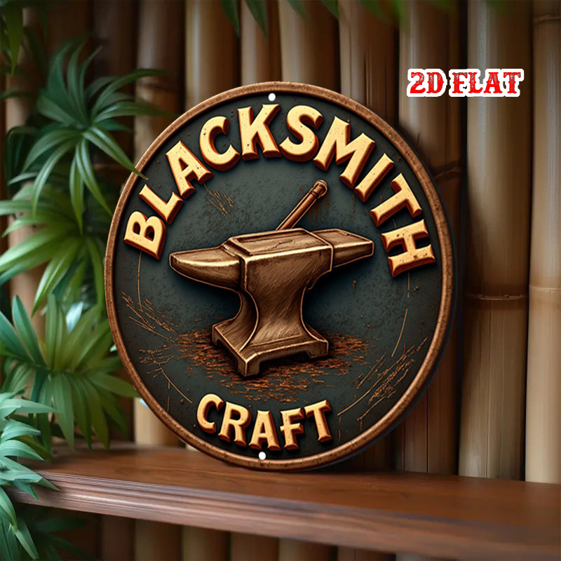 2D Flat, 1pc Vintage Blacksmit - Art Craft Logo Design บทวิจารณ์และราคา