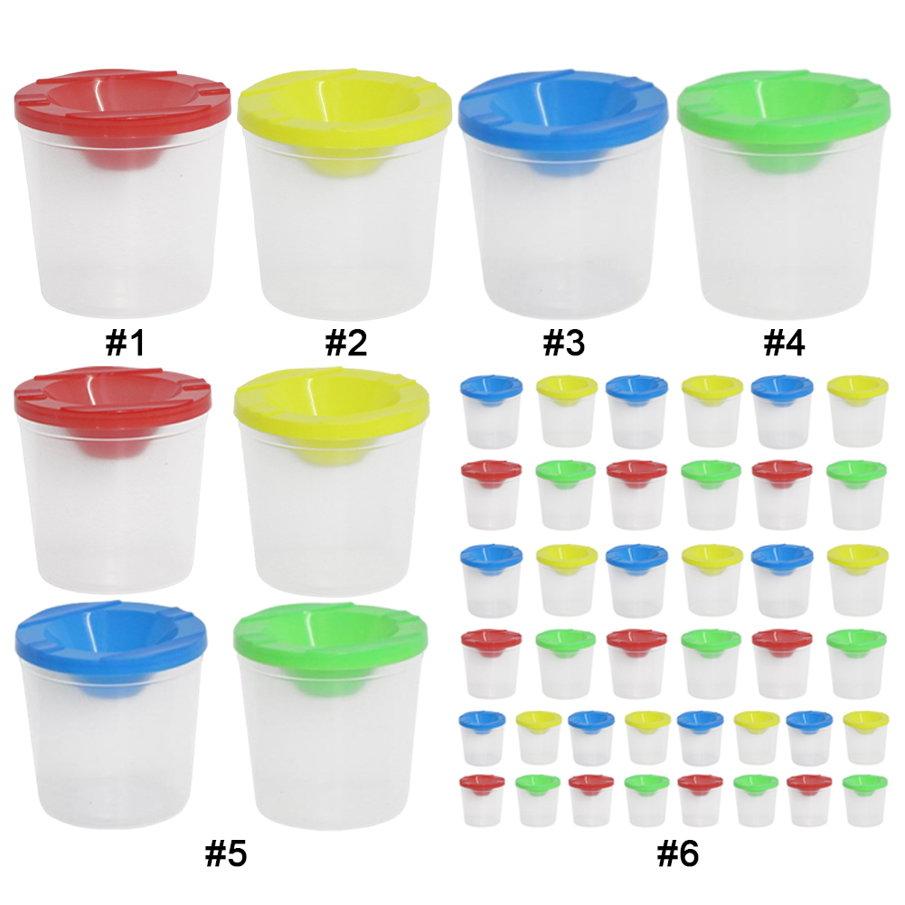 Non-Spill Paint Cups with Colo - Art And Craft With Paint บทวิจารณ์และราคา