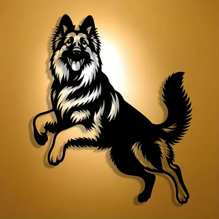 1 Piece German Shepherd Dog Me - Art Craft Logo Design บทวิจารณ์และราคา