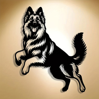 1 Piece German Shepherd Dog Me - Art Craft Logo Design บทวิจารณ์และราคา